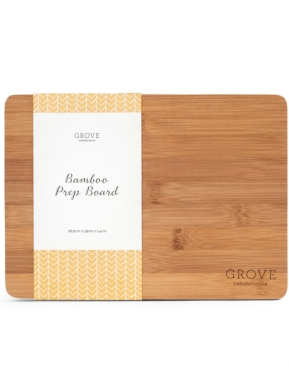 Grove Co Collaborative Bamboo Cutting Prep Wood Cheese Board Mini Charcuterie